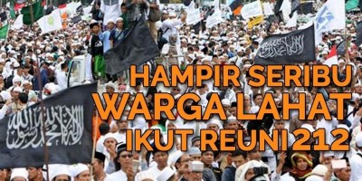 Hampir Seribu Warga Lahat Ikut Reuni 212