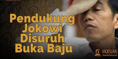 Pendukung Jokowi Disuruh Buka Baju, VIRAL !!!