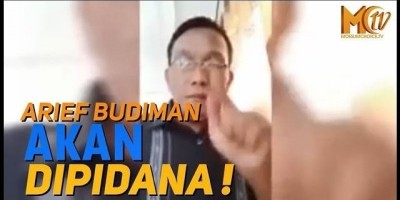 ARIEF BUDIMAN AKAN DIPIDANA!