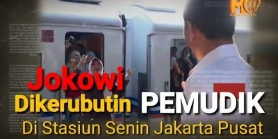 Jokowi Dikerubuti Pemudik