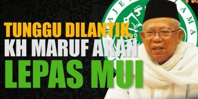 MA'RUF AMIN TAK MAU LEPAS MUI