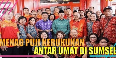 MENAG PUJI KERUKUNAN ANTAR UMAT DI SUMSEL