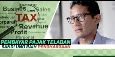 PEMBAYAR PAJAK TELADAN, SANDI UNO RAIH PENGHARGAAN