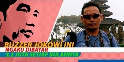 BUZZER JOKOWI INI NGAKU DIBAYAR 3,2 JUTA SETIAP BULANNYA