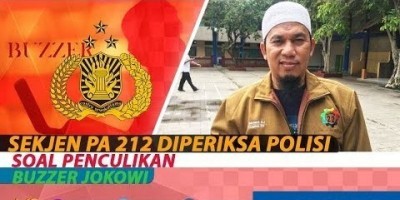SEKJEN PA 212 DIPERIKSA POLISI SOAL PENCULIKAN BUZZER JOKOWI