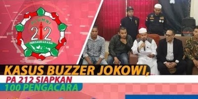 KASUS BUZZER JOKOWI, PA 212 SIAPKAN 100 PENGACARA