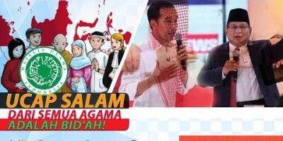 UCAP SALAM DARI SEMUA AGAMA ADALAH BID'AH!