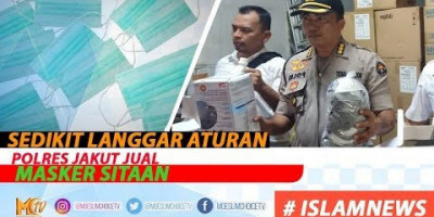 SEDIKIT LANGGAR ATURAN POLRES JAKUT JUAL MASKER SITAAN