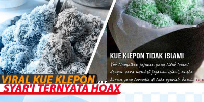 Viral Kue Klepon Syar'i Ternyata Hoax