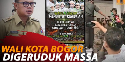 WALI KOTA BOGOR BIMA ARYA DIGERUDUK MASSA