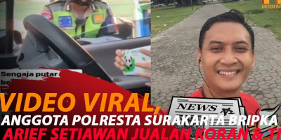 VIDEO BRIPKA ARIEF SETIAWAN JUALAN KORAN DAN TISU MENDADAK VIRAL