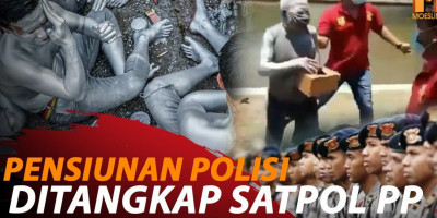 TRAGIS PENSIUNAN POLISI NGEMIS JADI MANUSIA SILVER