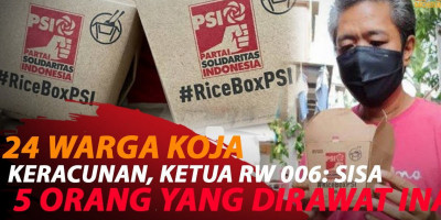 5 WARGA KOJA KERACUNAN NASI KOTAK BERLOGO PSI MASIH DIRAWAT
