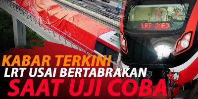 USAI TABRAKAN, DUA LRT BELUM DIEVAKUASI