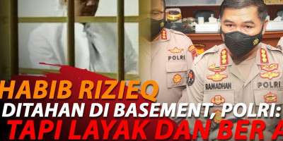 HABIB RIZIEQ DITAHAN DI RUANG BAWAH TANAH