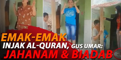 VIRAL, 4 EMAK-EMAK BERSUMPAH DENGAN INJAK AL-QURAN