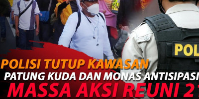 POLISI TAK KELUARKAN IZIN REUNI ALUMNI 212 DI PATUNG KUDA