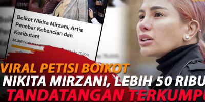 WARGANET: SETUJU BOIKOT NIKITA MIRZANI, RACUN MASYARAKAT