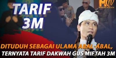 Ini Jawaban Gus Miftah Soal Tarif 3 M