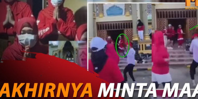 Lecehkan Islam, Senam Depan Masjid