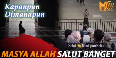 Polisi Salat di Tengah Konser