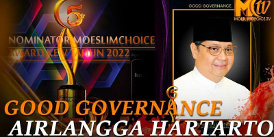 Menko Perekonomian Airlangga Hartarto: Moeslimchoice Award 2022