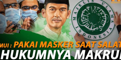 MUI Tegaskan Salat Pakai Masker Makruh!