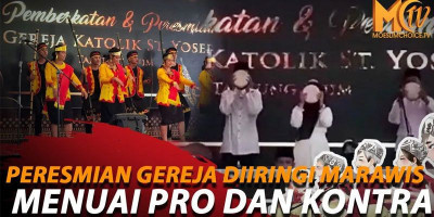 Bikin Heboh! Peresmian Gereja Diiringi Marawis